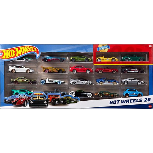 Hot Wheels 20-Cars Gift Pack Die-Cast Toy Set